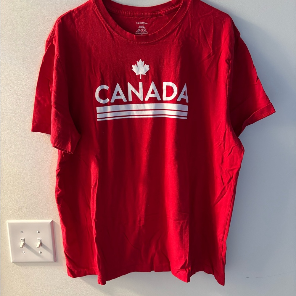 George Red Canada Short Sleeve Tee